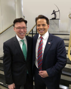 Derek Bryson Park and White House Director of Communications for the Trump Administration, Senior Member of President-elect Trump’s Transition Team, Founder of SkyBridge Capital and Oscar Capital Management, and Former Director of Goldman Sachs, Anthony Scaramucci