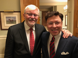 Derek Bryson Park and the Prime Minister of Australia, Kevin Rudd