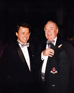 Derek Bryson Park and Governor of New York Hugh L. Carey, celebrating a shared birthday, The 21 Club, NY, NY.