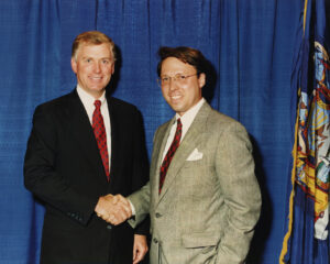 US Vice President, Dan Quayle and Derek Bryson Park