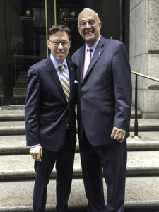 Derek Bryson Park with Chairman of the Conservative Party of New York, Michael R. Long.