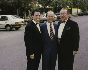 [Left to Right] Derek Bryson Park; President of the New York City Economic Development Corporation, Michael G. Carey, Esq.; and Governor of New York Hugh L. Carey; Dublin, Ireland.