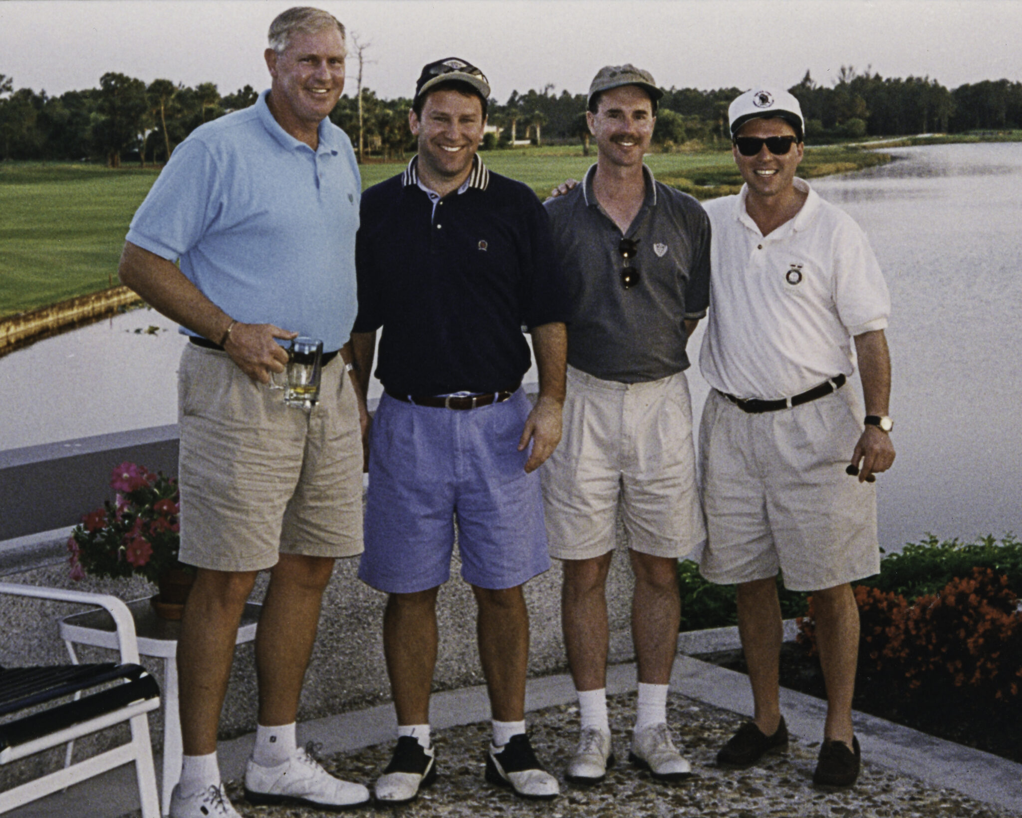 [Left to Right] Founding Member and Chief Executive Officer of Rafferty Capital Markets, LLC, Larry C. Rafferty; Chief Executive Officer and President of Title Resource Group of Coldwell Banker, Donald J. Casey; Managing Director of JPMorgan Chase and former President of GMAC Bank, Robert Groody; and Derek Bryson Park at Old Marsh Golf Club, Palm Beach Gardens, FL.