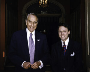 Republican Presidential Nominee in 1996 and US Senate Majority Leader, Bob Dole and Derek Bryson Park