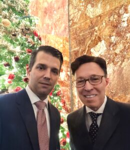 Derek Bryson Park – Donald J. Trump, Jr. and Derek Bryson Park at the Trump Christmas Party, Trump Tower, NYC