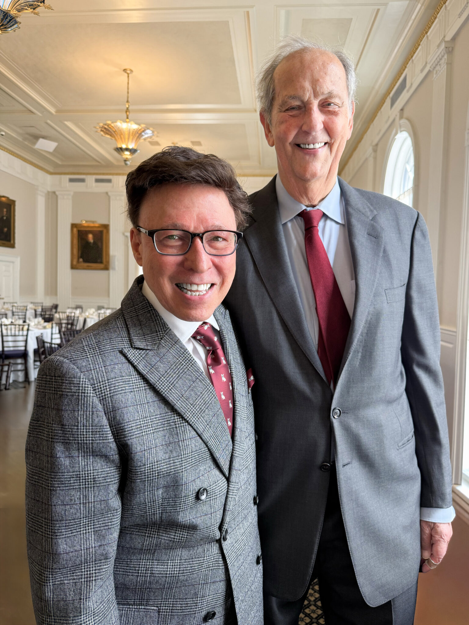 Derek Bryson Park with William “Bill” Bradley, the three-term U.S. Senator from New Jersey, Olympic Gold Medalist, and Basketball Hall of Fame inductee