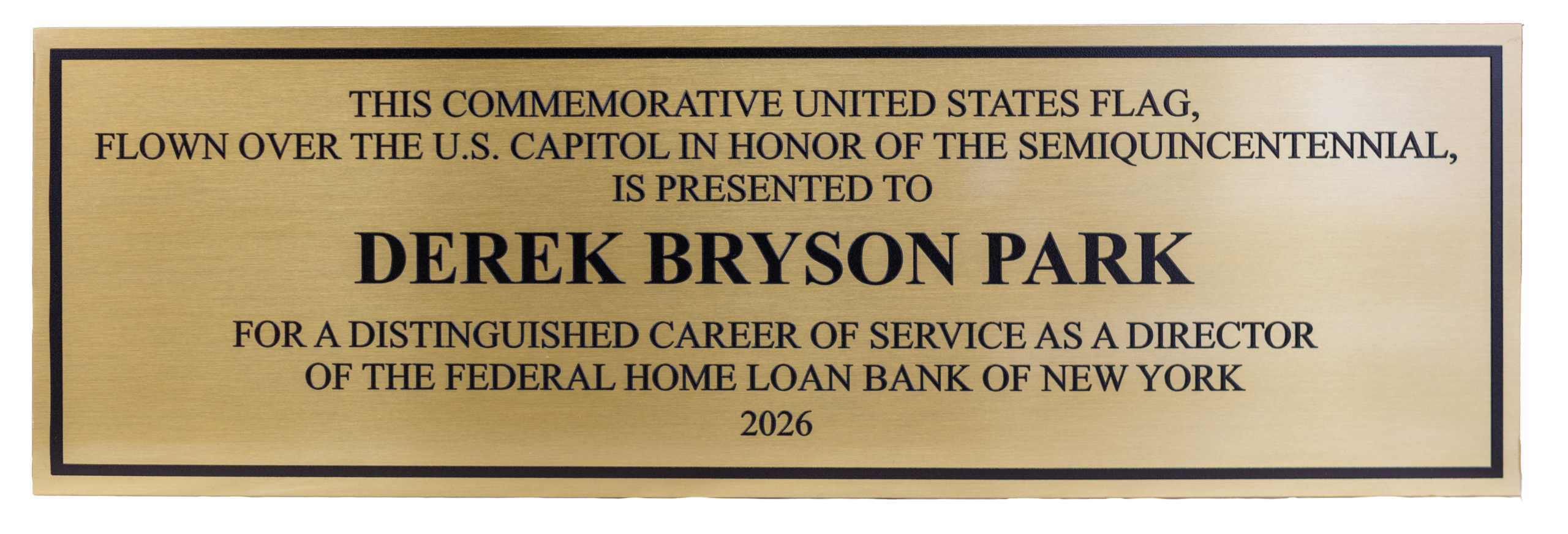 Commemorative plaque