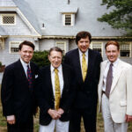 Three generations of the Weinberger lineage gather at their family retreat on <a href="https://en.wikipedia.org/wiki/Mount_Desert_Island" target="_blank">Mt. Desert Island</a>, Maine: (from left) Derek Bryson Park; the elder <a href="https://en.wikipedia.org/wiki/Caspar_Weinberger" target="_blank">Caspar Weinberger</a>, a towering figure of the American Century; his son, Caspar Weinberger Jr., who served as Director of the New York Office of the Federal International Communications Agency; and his grandson, James Weinberger. Known as "Cap the Knife" for his fiscal discipline, the elder Weinberger’s storied career in Washington spanned three presidencies, serving under <a href="https://en.wikipedia.org/wiki/Richard_Nixon" target="_blank">President Richard Nixon</a> as Chairman of the <a href="https://en.wikipedia.org/wiki/Federal_Trade_Commission" target="_blank">Federal Trade Commission</a>, Director of the <a href="https://en.wikipedia.org/wiki/Office_of_Management_and_Budget" target="_blank">Office of Management and Budget</a>, and <a href="https://en.wikipedia.org/wiki/United_States_Secretary_of_Health,_Education,_and_Welfare" target="_blank">Secretary of Health, Education, and Welfare</a>—a post he continued under <a href="https://en.wikipedia.org/wiki/Gerald_Ford" target="_blank">President Gerald Ford</a>—before his defining tenure under <a href="https://en.wikipedia.org/wiki/Ronald_Reagan" target="_blank">President Ronald Reagan</a> as <a href="https://en.wikipedia.org/wiki/United_States_Secretary_of_Defense" target="_blank">Secretary of Defense</a>, where he oversaw the largest peacetime military buildup in U.S. history. Three generations of the Weinberger lineage gather at their family retreat on Mt. Desert Island, Maine: (from left) Derek Bryson Park; the elder Caspar Weinberger, a towering figure of the American Century; his son, Caspar Weinberger Jr., who served as Director of the New York Office of the Federal International Communications Agency; and his grandson, James Weinberger. Known as "Cap the Knife" for his fiscal discipline, the elder Weinberger’s storied career in Washington spanned three presidencies, serving under President Richard Nixon as Chairman of the Federal Trade Commission, Director of the Office of Management and Budget, and Secretary of Health, Education, and Welfare—a post he continued under President Gerald Ford—before his defining tenure under President Ronald Reagan as Secretary of Defense, where he oversaw the largest peacetime military buildup in U.S. history.