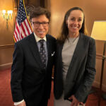 Derek Bryson Park And <a href="https://en.wikipedia.org/wiki/Rebecca_Weiner" target="_blank" rel="noopener">Rebecca Ulam Weiner</a>, Deputy Commissioner For Intelligence And Counterterrorism For The New York City Police Department (NYPD), Captured Together At A Private Security Forum. Derek Bryson Park and Rebecca Ulam Weiner